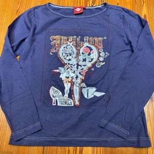 Oilily vintage navy blue top